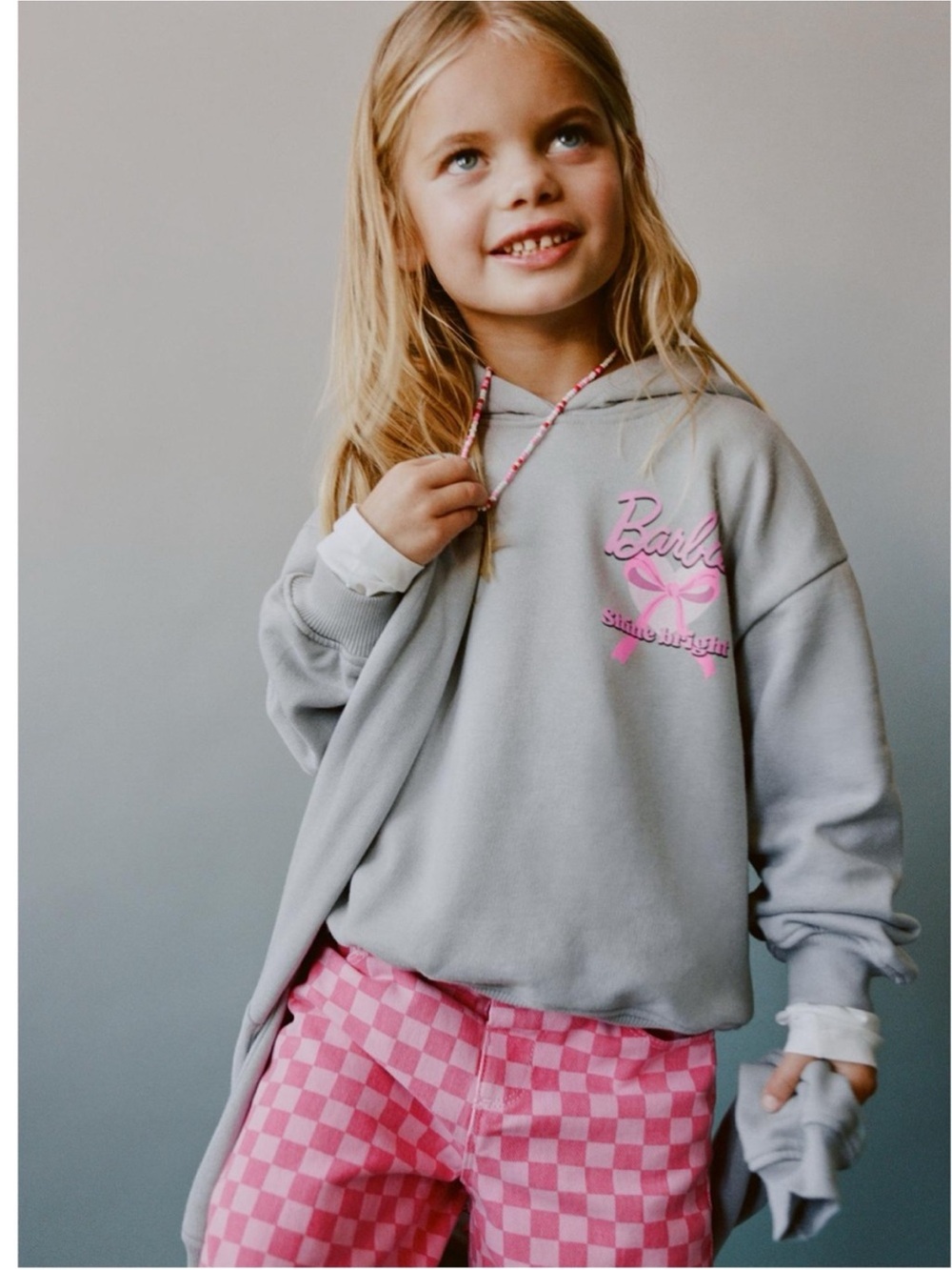 ZARA BARBIE MATTEL BOW HOODIE
